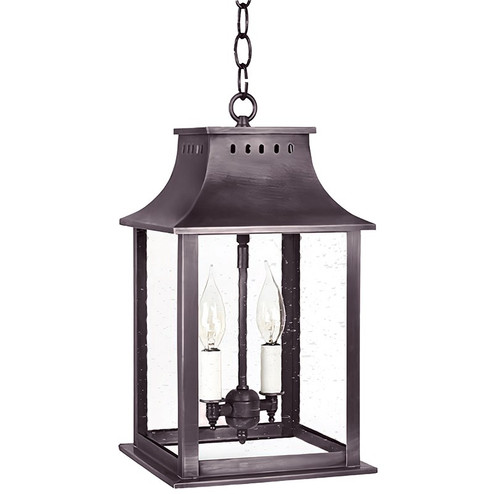 Rockland Two Light Hanging Lantern in Dark Brass (196|11312-DB-LT2-CSG)