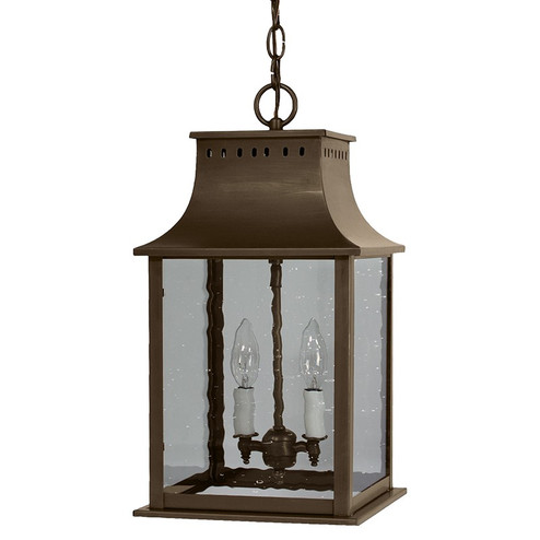 Rockland Two Light Hanging Lantern in Dark Antique Brass (196|11322-DAB-LT2-CSG)