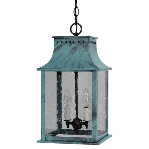 Rockland Two Light Hanging Lantern in Verdi Gris (196|11322-VG-LT2-SMG)