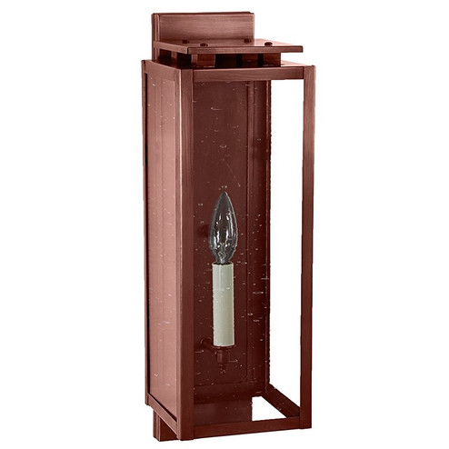 Downtown One Light Wall Lantern in Antique Copper (196|11631-AC-LT1-CSG)