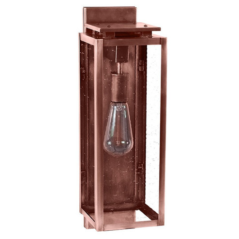 Downtown One Light Wall Lantern in Antique Copper (196|11631-AC-MED-CSG)