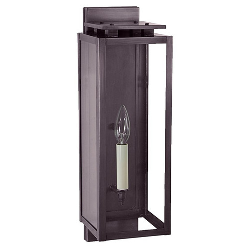 Downtown One Light Wall Lantern in Dark Brass (196|11631-DB-LT1-CLR)