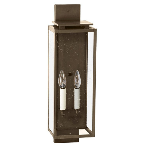 Downtown Two Light Wall Lantern in Dark Antique Brass (196|11641-DAB-LT2-CSG)