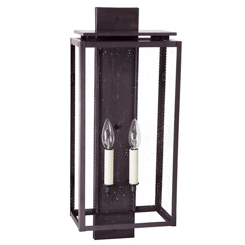 Downtown Two Light Wall Lantern in Dark Brass (196|11651-DB-LT2-SMG)