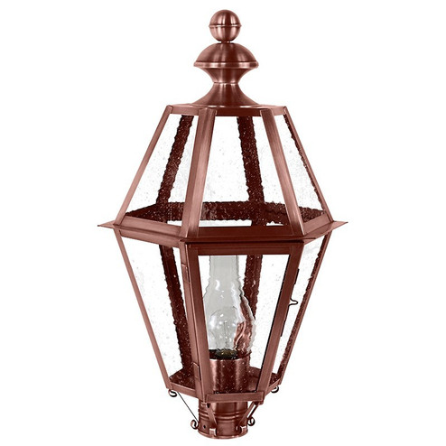 Boston One Light Post Mount in Antique Copper (196|1623-AC-CIM-SMG)
