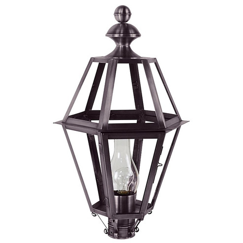 Boston One Light Post Mount in Dark Brass (196|1623-DB-CIM-CLR)