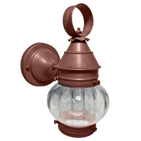 Cageless One Light Wall Mount in Antique Copper (196|2015-AC-MED-OPT)