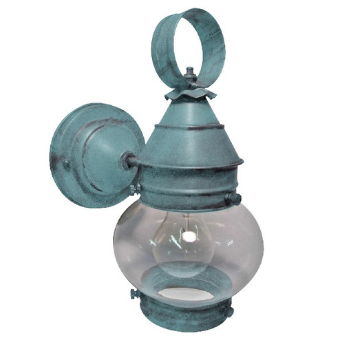 Cageless One Light Wall Mount in Verdi Gris (196|2015-VG-MED-CLR)