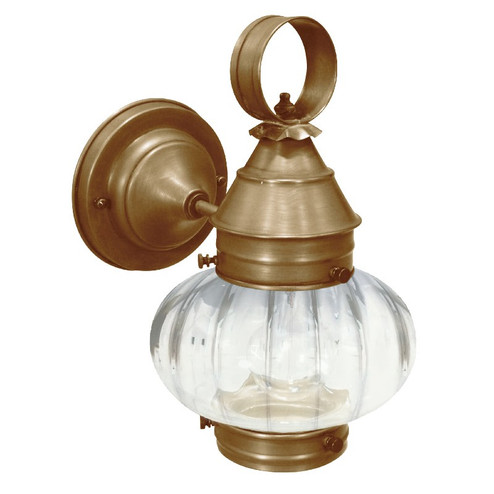 Cageless One Light Wall Mount in Antique Brass (196|2025-AB-MED-OPT)