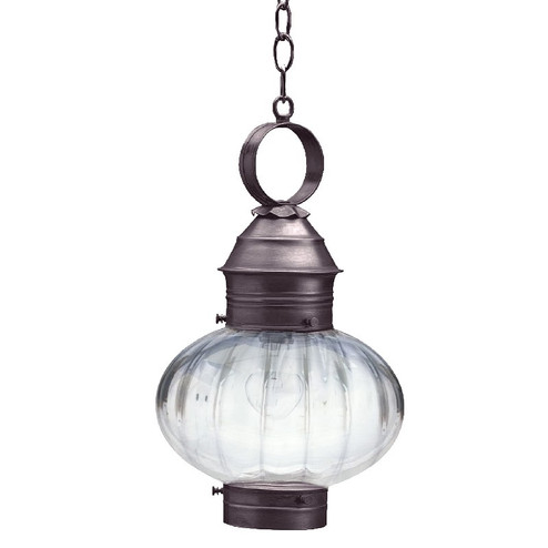 Cageless One Light Hanging Lantern in Dark Brass (196|2042-DB-MED-OPT)