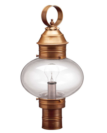Cageless One Light Post Mount in Antique Brass (196|2043-AB-MED-CLR)