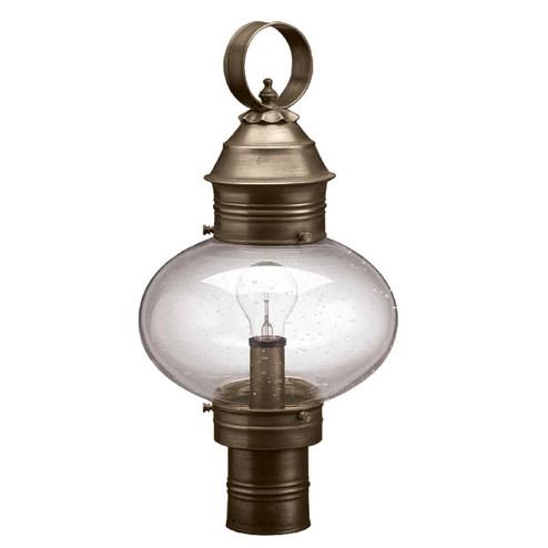 Cageless One Light Post Mount in Dark Antique Brass (196|2043-DAB-MED-CLR)
