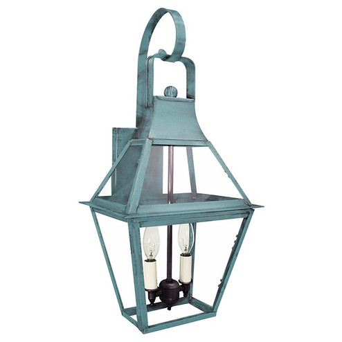 Uxbridge Two Light Wall Mount in Verdi Gris (196|2237-VG-LT2-CLR)