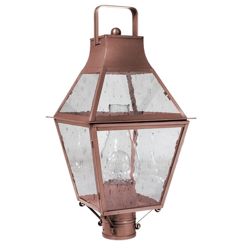 Uxbridge One Light Post Mount in Antique Copper (196|2243-AC-CIM-CSG)