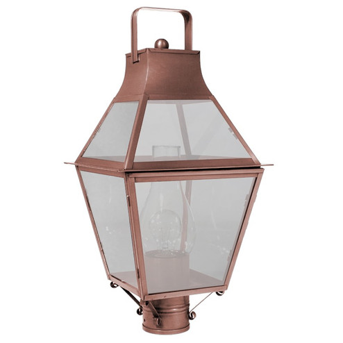 Uxbridge One Light Post Mount in Antique Copper (196|2243-AC-CIM-FST)