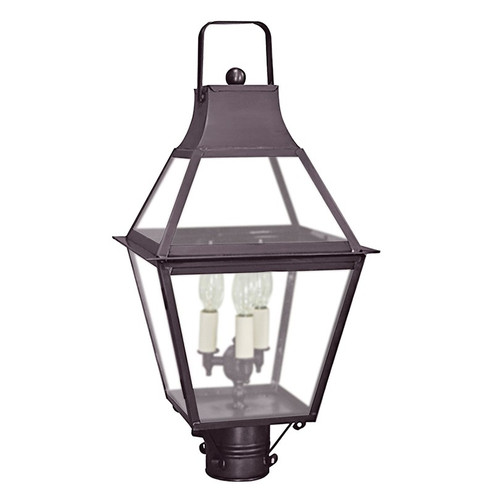 Uxbridge Three Light Post Mount in Dark Brass (196|2243-DB-LT3-FST)
