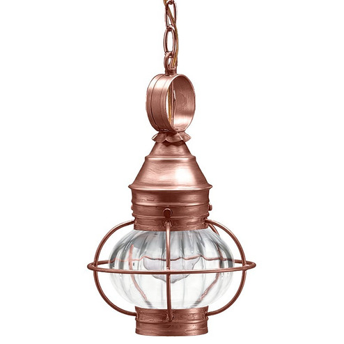 Onion One Light Hanging Lantern in Antique Copper (196|2512-AC-MED-OPT)