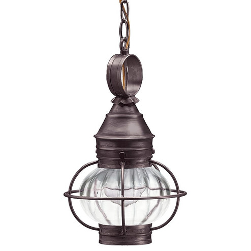 Onion One Light Hanging Lantern in Dark Brass (196|2512-DB-MED-OPT)