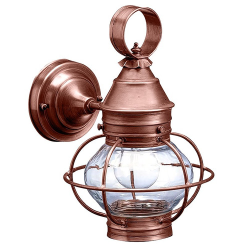 Onion One Light Wall Mount in Antique Copper (196|2515-AC-MED-CLR-NS)
