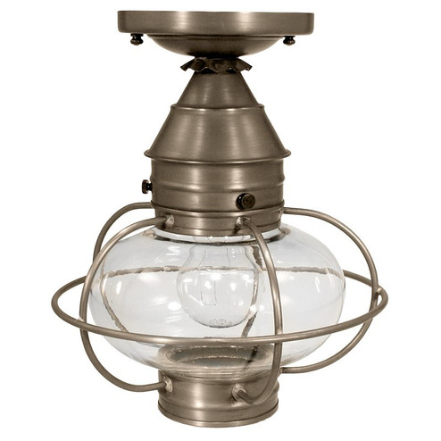 Onion One Light Flush Mount in Dark Antique Brass (196|2524-DAB-MED-CLR)
