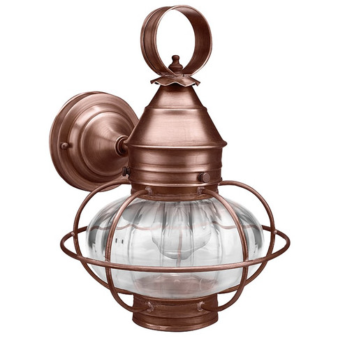 Onion One Light Wall Mount in Antique Copper (196|2525-AC-MED-OPT-NS)