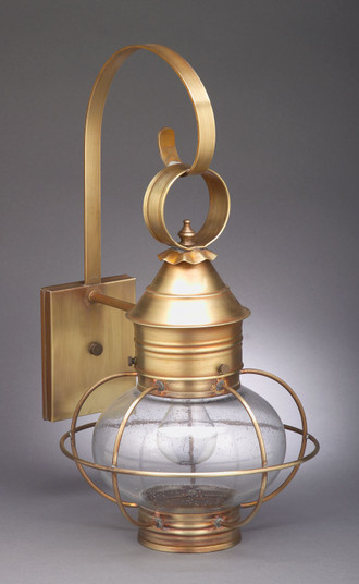 Onion One Light Wall Mount in Antique Brass (196|2531-AB-MED-CSG)