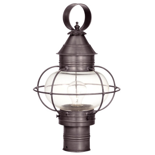 Onion One Light Post Mount in Dark Brass (196|2533-DB-MED-CLR)