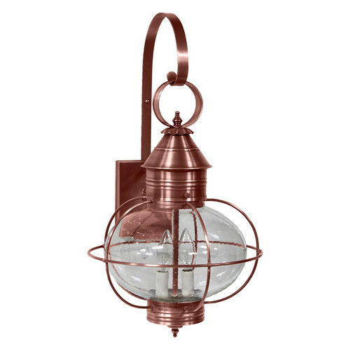 Onion Two Light Wall Mount in Antique Copper (196|2541-AC-LT2-CSG)