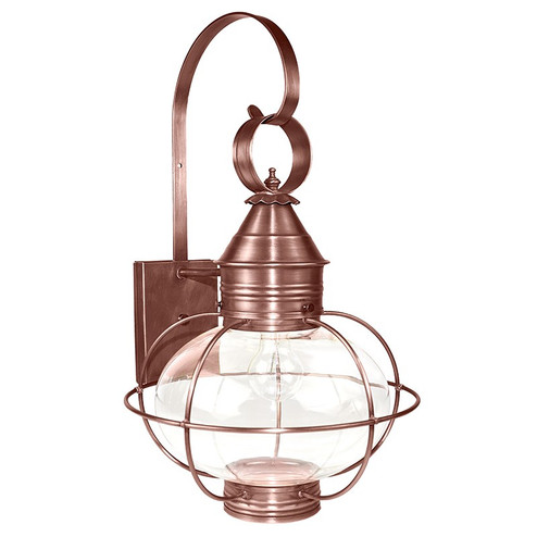 Onion One Light Wall Mount in Antique Copper (196|2541-AC-MED-CLR)