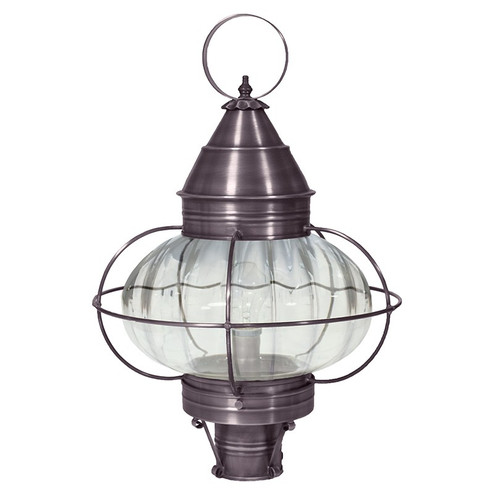 Onion One Light Post Mount in Dark Brass (196|2573-DB-MED-OPT)