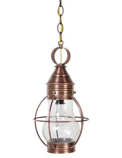 Bosc One Light Hanging Lantern in Antique Copper (196|2722-AC-MED-CLR)