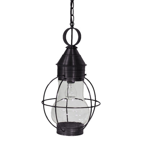 Bosc One Light Hanging Lantern in Dark Brass (196|2732-DB-MED-CLR)