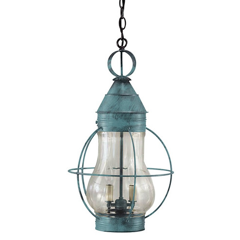 Bosc Two Light Hanging Lantern in Verdi Gris (196|2742-VG-LT2-OPT)