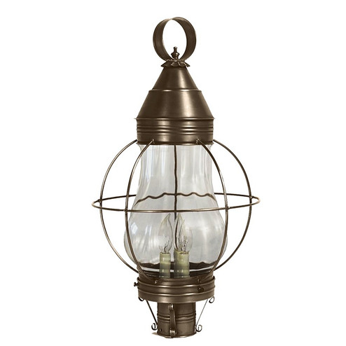 Bosc Three Light Post Mount in Dark Antique Brass (196|2743-DAB-LT3-OPT)
