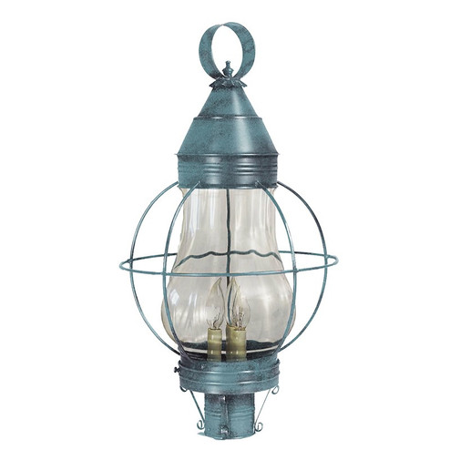 Bosc Three Light Post Mount in Verdi Gris (196|2743-VG-LT3-OPT)