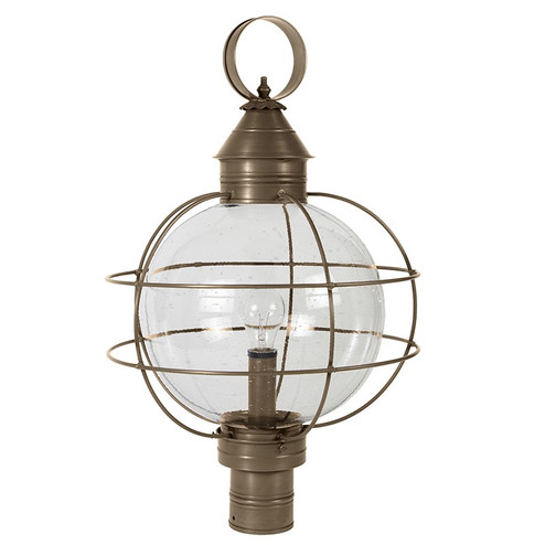 Round One Light Post Mount in Dark Antique Brass (196|2853-DAB-MED-CSG)