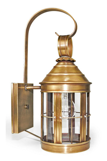 Heal One Light Wall Mount in Antique Brass (196|3317-AB-MED-CLR)