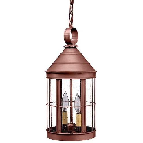 Heal Two Light Hanging Lantern in Antique Copper (196|3332-AC-LT2-CSG)