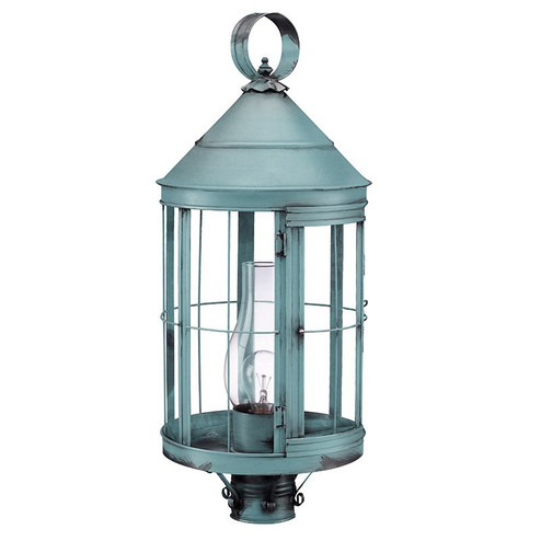 Heal One Light Post Mount in Verdi Gris (196|3353-VG-CIM-CLR)