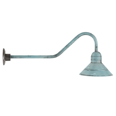 Barn One Light Wall Mount in Verdi Gris (196|3426-VG-MED)