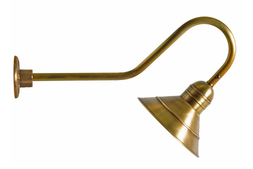 Barn One Light Wall Mount in Antique Brass (196|3429-AB-MED)