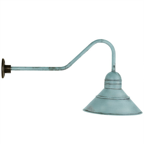Barn One Light Wall Mount in Verdi Gris (196|3446-VG-MED)