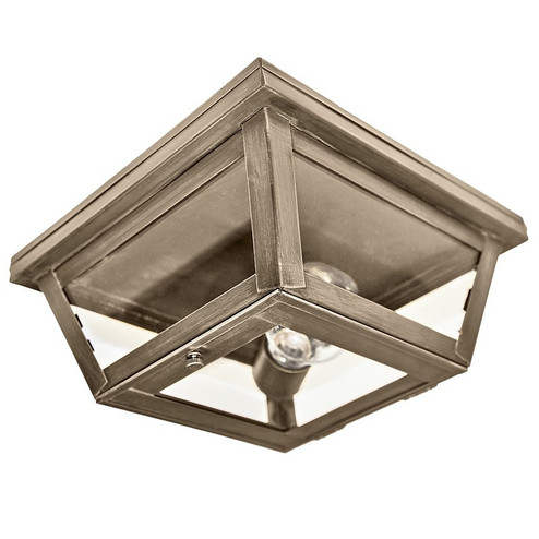 Flush One Light Flush Mount in Dark Antique Brass (196|4104-DAB-MED-CLR)