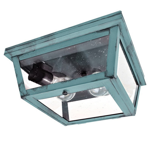 Flush Two Light Flush Mount in Verdi Gris (196|4204-VG-MED2-CSG)