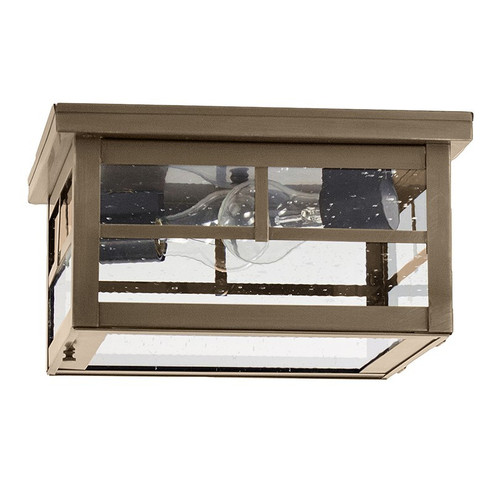 Flush Two Light Flush Mount in Dark Antique Brass (196|4404-DAB-MED2-CSG)