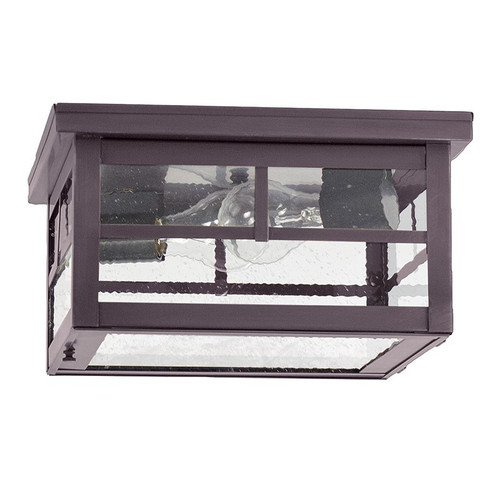 Flush Two Light Flush Mount in Dark Brass (196|4404-DB-MED2-SMG)