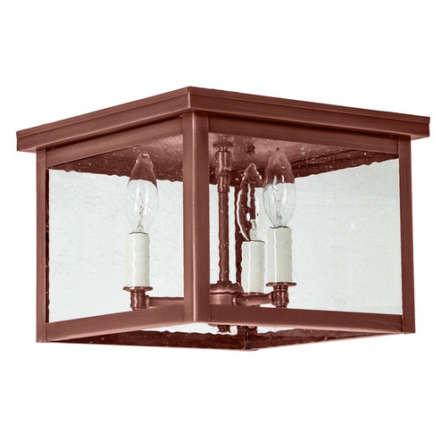 Flush Three Light Flush Mount in Antique Copper (196|4904-AC-LT3-SMG)