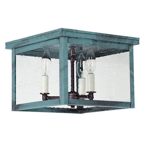 Flush Three Light Flush Mount in Verdi Gris (196|4904-VG-LT3-SMG)