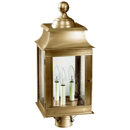 Concord Three Light Post Mount in Antique Brass (196|5633-AB-LT3-SMG)