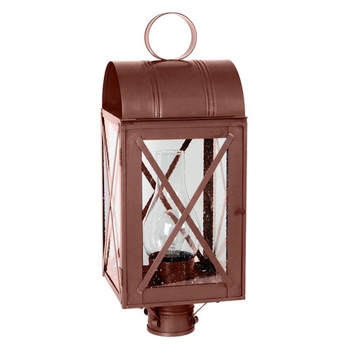 Adams One Light Post Mount in Antique Copper (196|6053-AC-CIM-SMG)